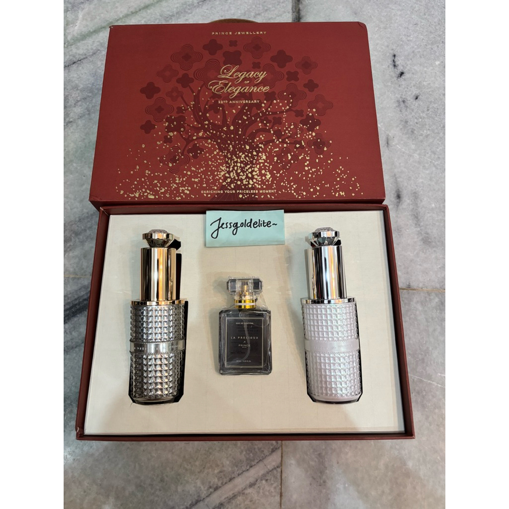 prince jewellery gift set hadiah parfum EDP 25ml NEW, botol kosong body lotion body wash anniversary