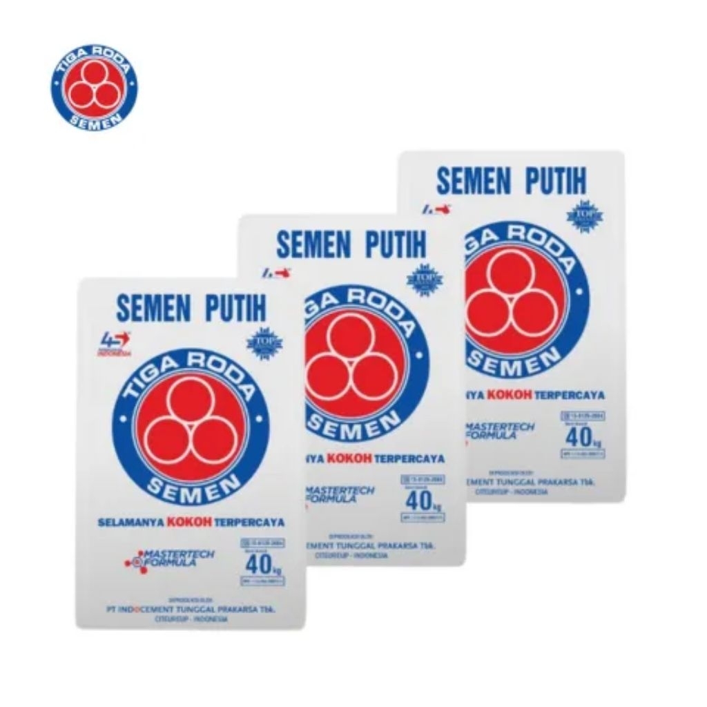 Semen Putih Tiga Roda 40kg / 1 Sak