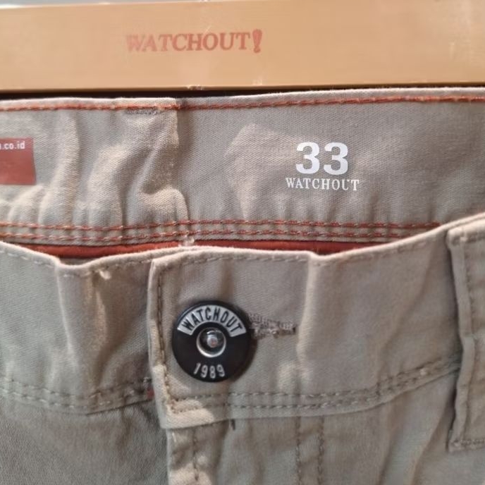 WATCHOUT celana casual panjang pria regular fit