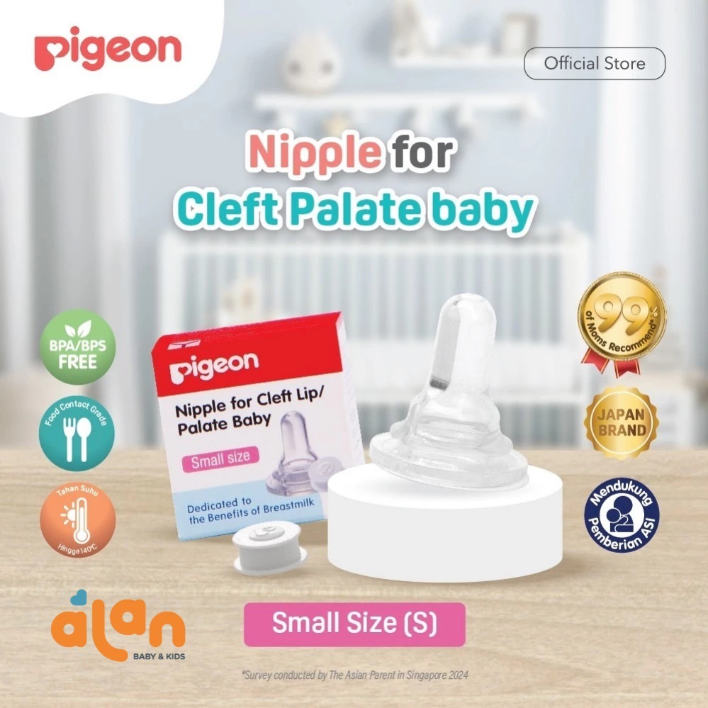 Pigeon Silicone Nipple Dot For Cleft Palate Baby Dot Bayi Untuk Bibir Sumbing