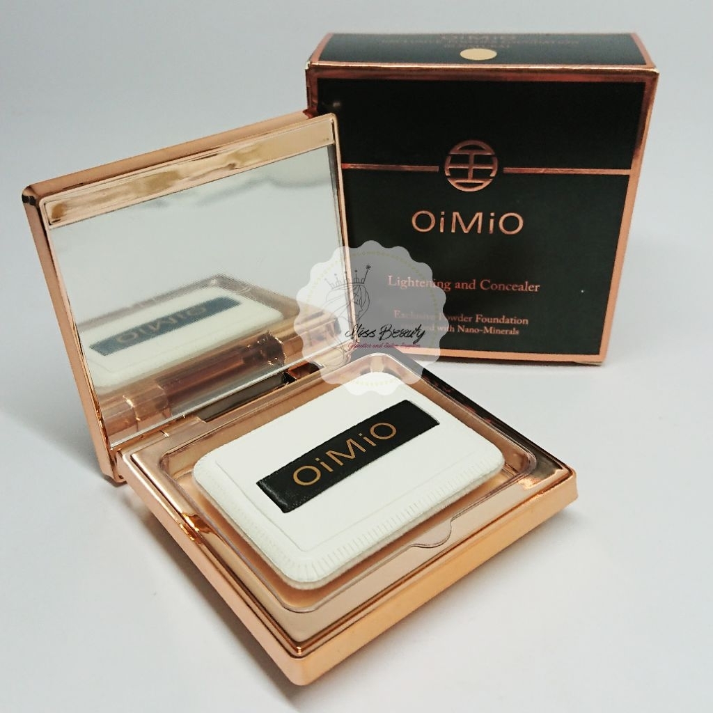 Bedak Concealer Exclusive Foundation Powder Lightening Nano-Mineral OiMiO