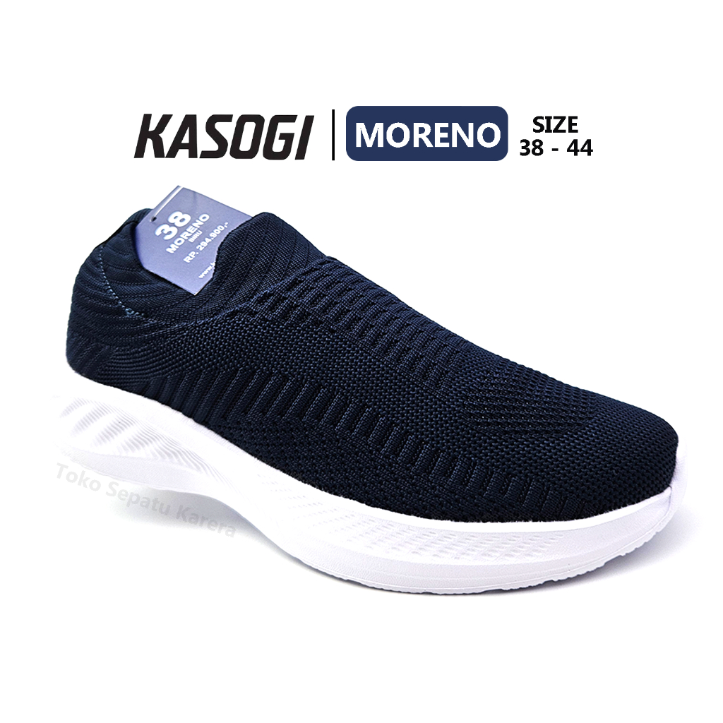Sepatu Anak Remaja Laki Laki – Sepatu Pria Dewasa – KASOGI – MORENO – Size 38-44– Sneakers – Slip On