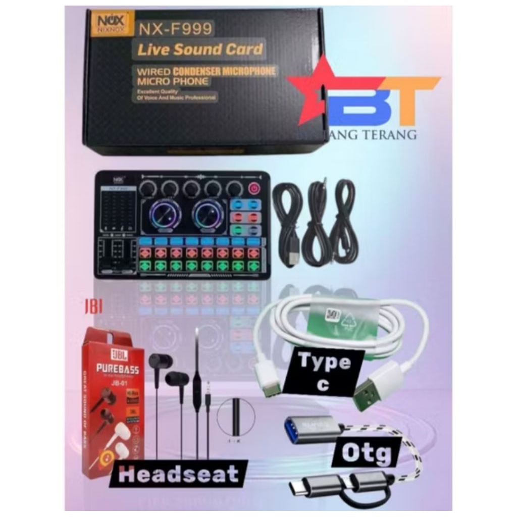 SOUNDCARD F999 COMPLETE / LENGKAP