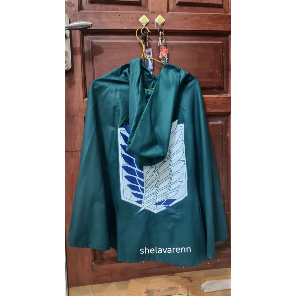 Jubah Attack On Titan. Cape Attack On Titan. Pasukan pengintai AOT