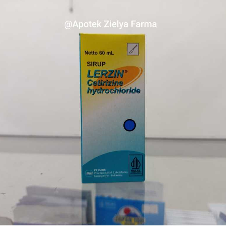 LerzinSirup 60ml Obat Alergi Anak CetirizineHCl 5mg Anti Gatal Dewasa Anak