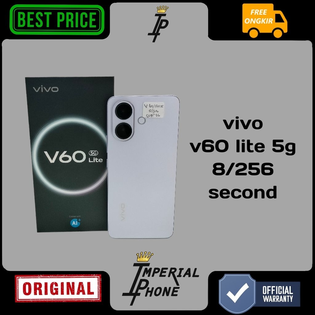 vivo v60 lite 5g 8/256 second