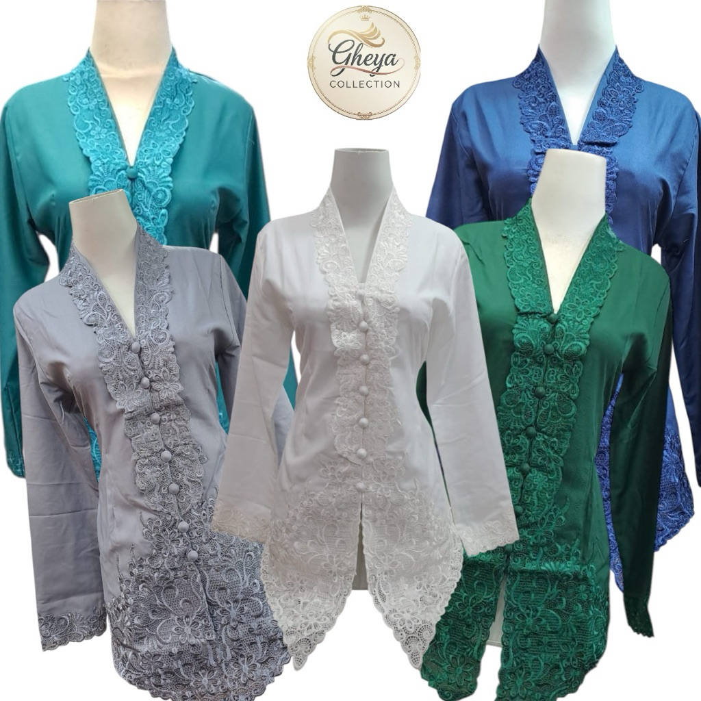 kebaya encim katun bordir senada / kebaya wanita modern / kebaya encim jumbo toyobo premium