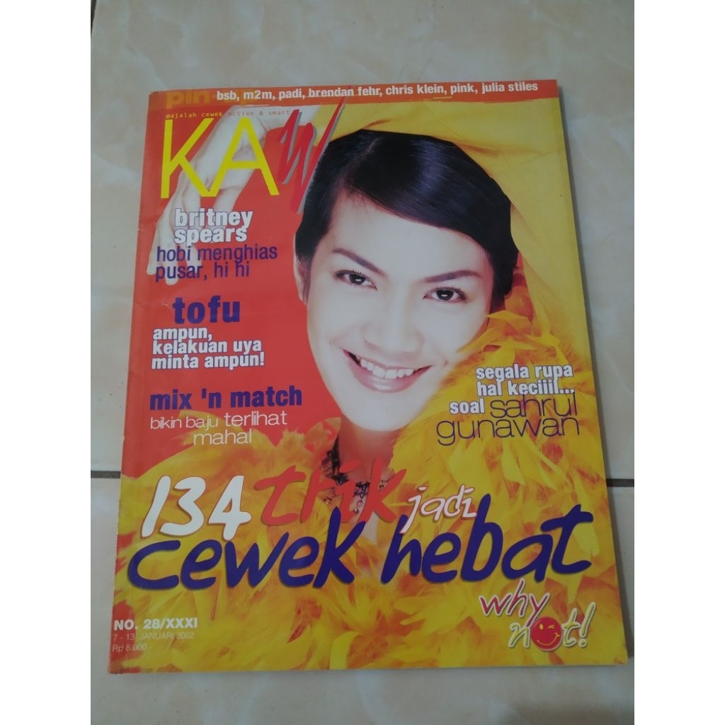 Majalah KAWANKU tahun 2002 cover Ladya Cheryl