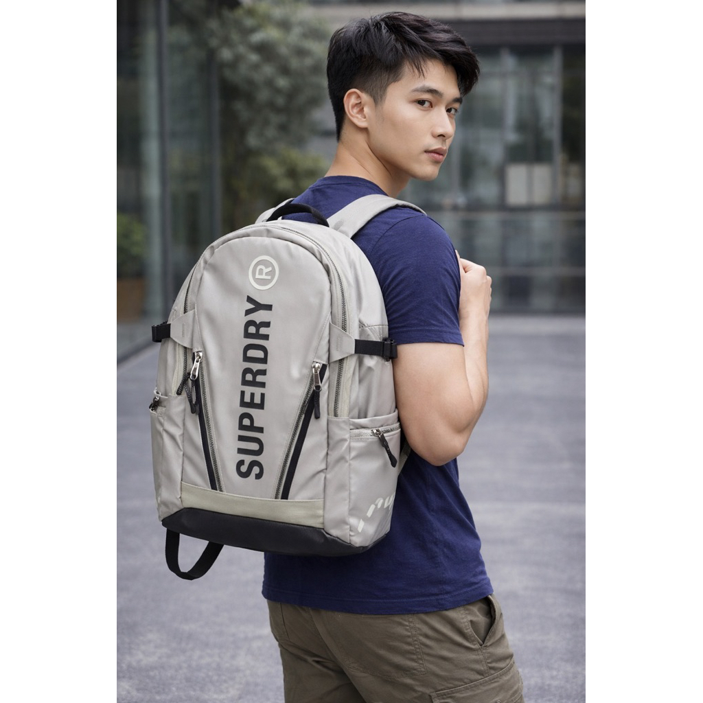Tas Ransel Superdry Backpack Cream