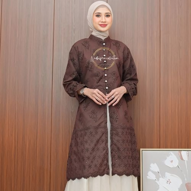 OUTER BROKAT TUNIK BORDIR TUNIK KATBOL KONDANGAN TUNIK LEBARAN