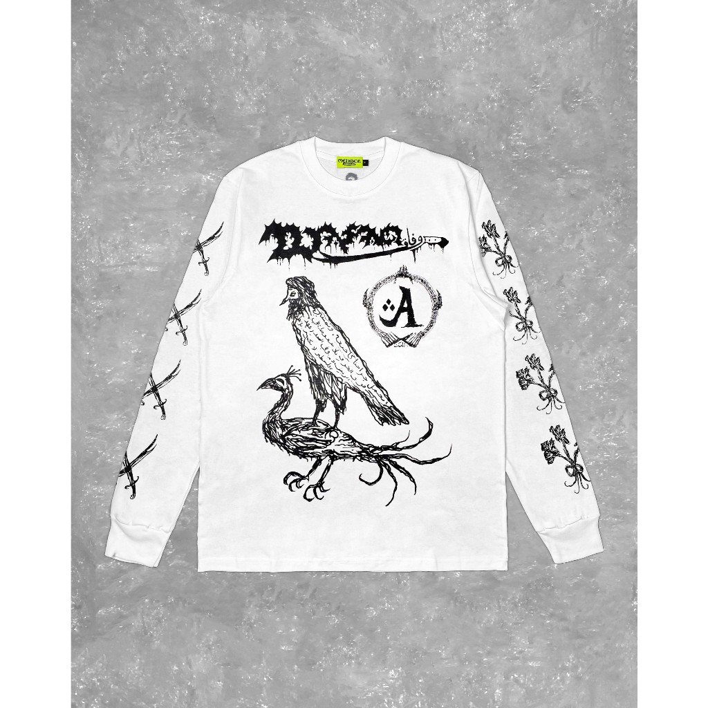 Wafaq - Menace Record | Longsleeve (White)
