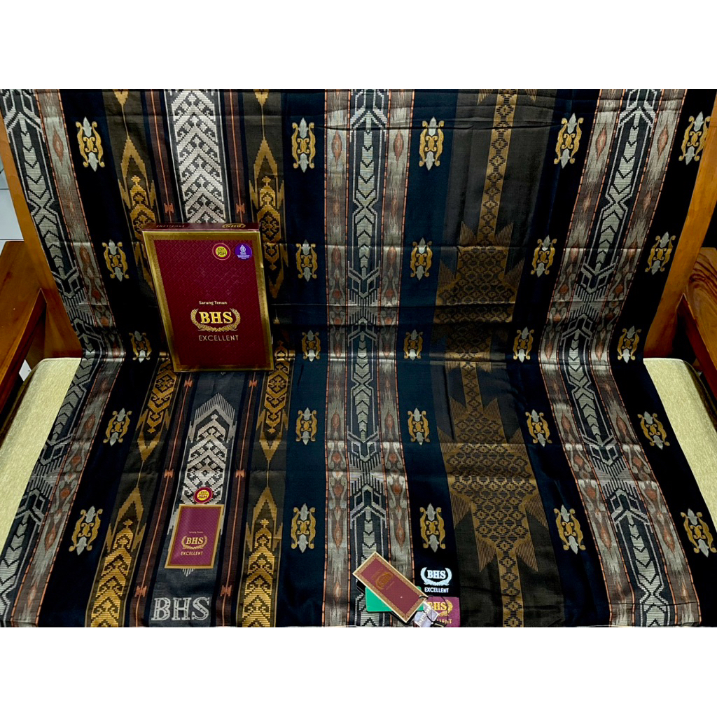 SARUNG BHS EXCELLENT JSK JGF JGH GOLD BRONZE SONGKET JAGUAR