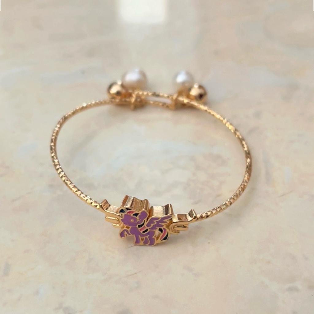 Gelang rhodium anak lapis emas 18karat Mutiara air tawar asli lombok Aksesoris Perhiasan Gelang Lapi