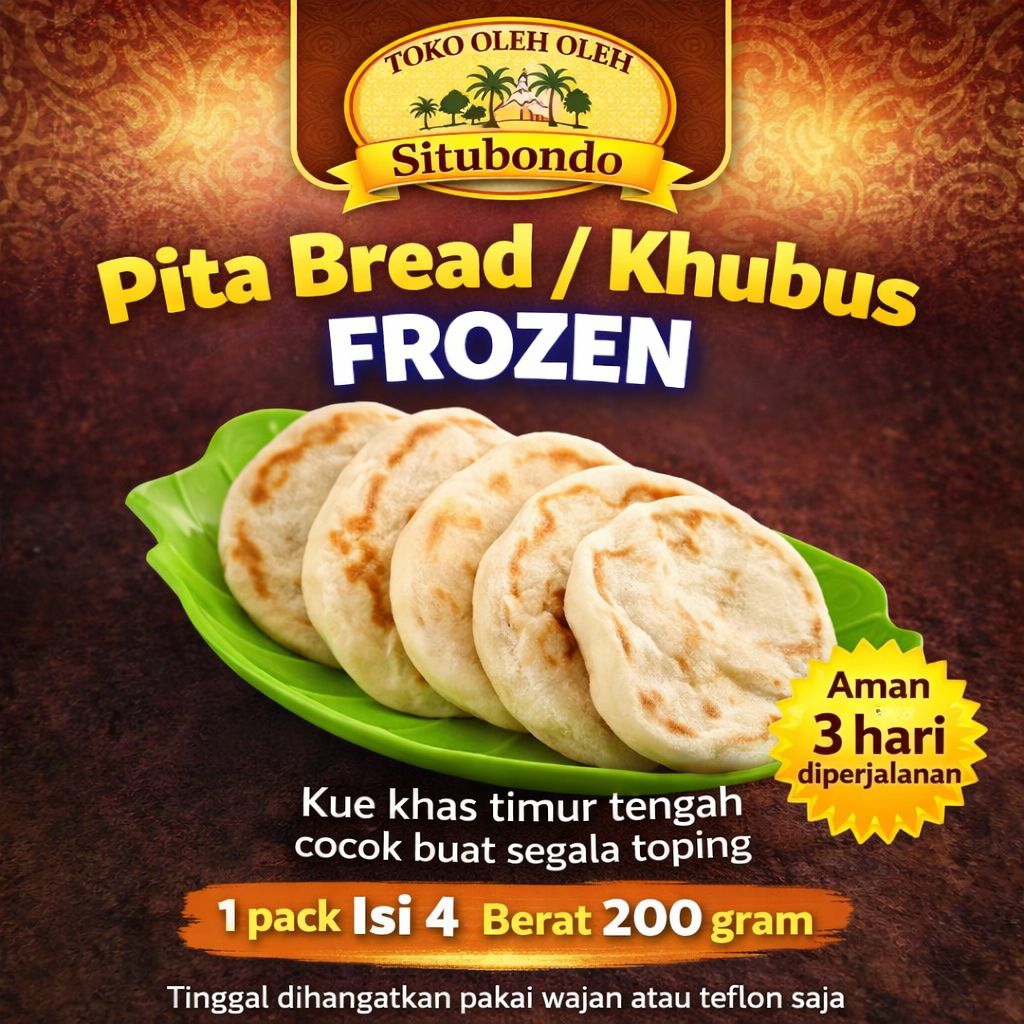 roti pita/pitha bread/pita bread/roti khubus khas arab/india dan timur tengah