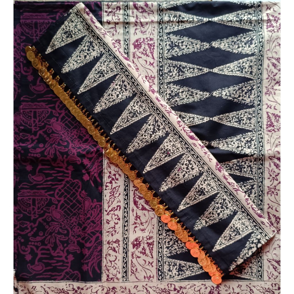 kain batik Jambi ori ronce koin emas