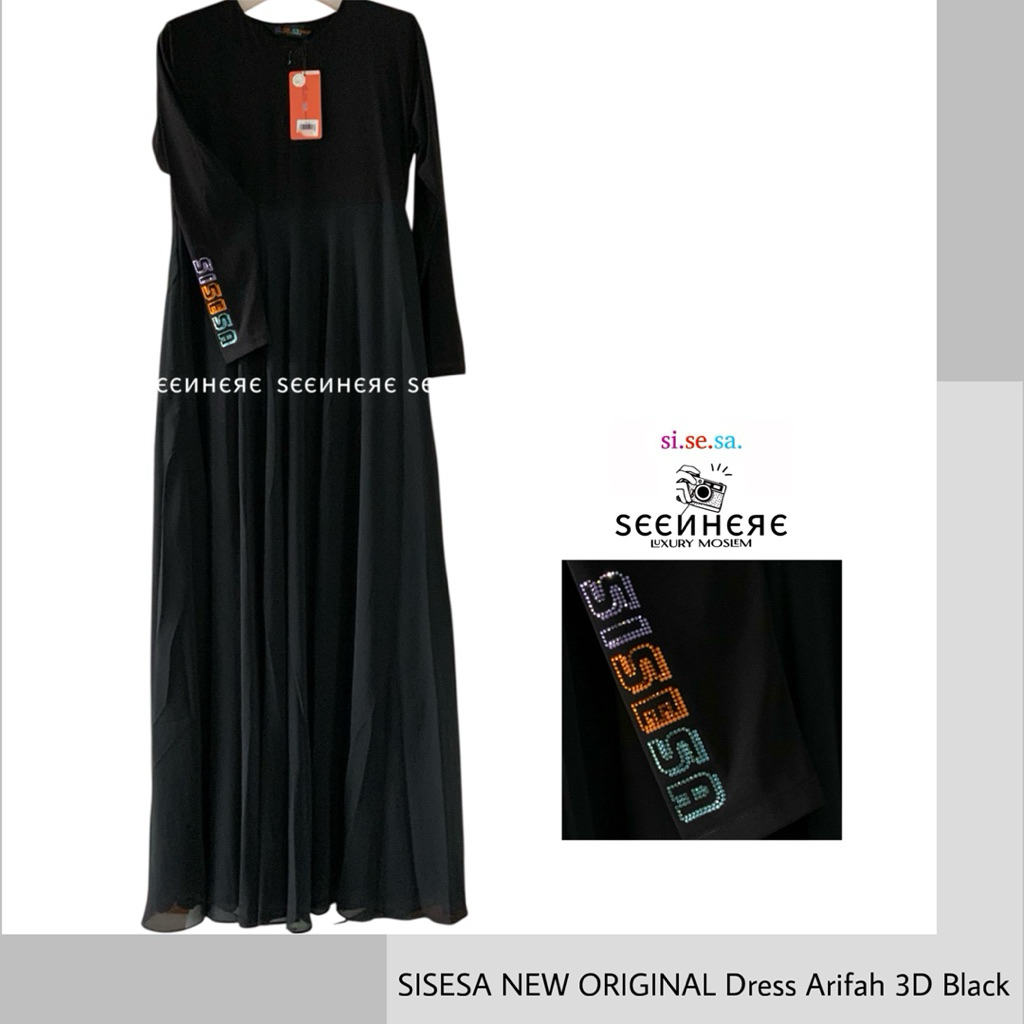 SISESA NEW ORIGINAL GUARANTEED - Dress Arifah 3D Swarovski (size.98/143)