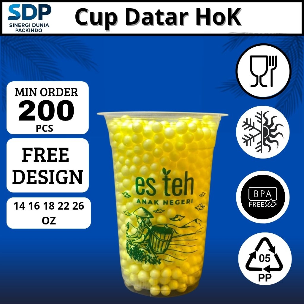 SABLON CUP GELAS 16  DATAR MERK HOK