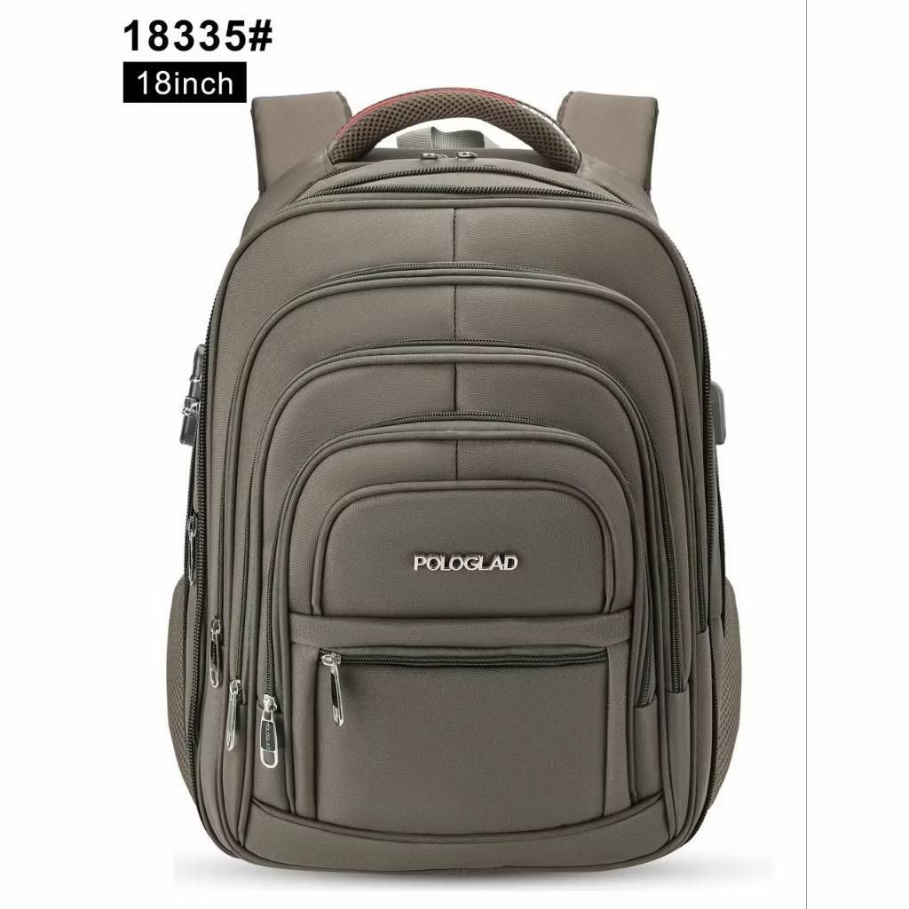 Polo Glad Tas Ransel Pria Wanita Ransel Sekolah 18 Inch Kanvas Original Polo