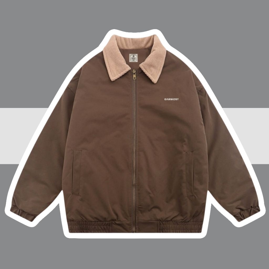 Work Jacket Canvas Corduroy Collar