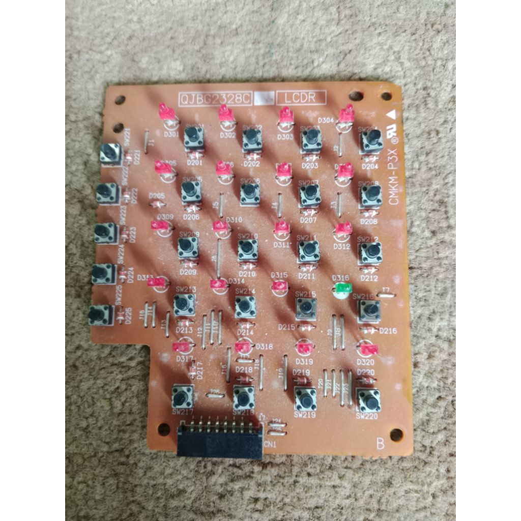 Papan pcb LCDR Keyboard KN-6000/KN-6500 Kondisi Normal