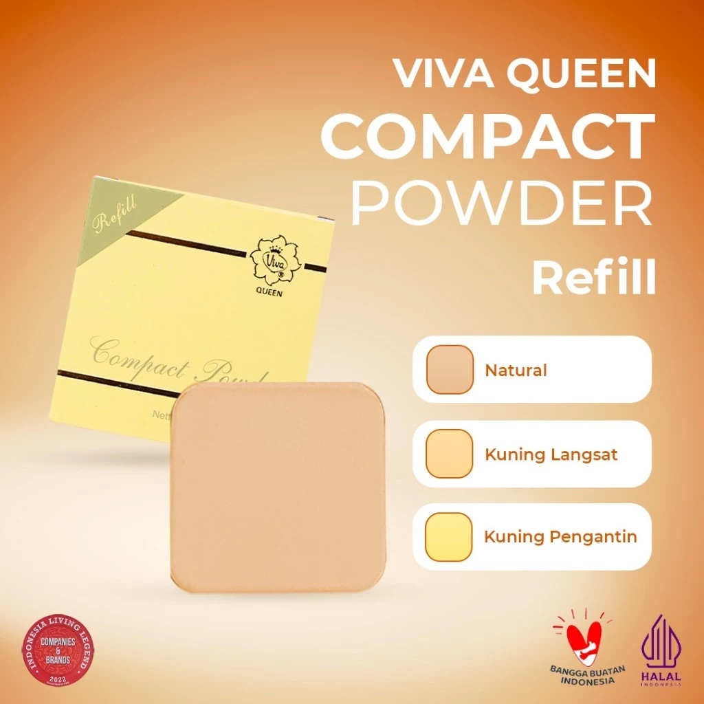 ( REFILL ) Viva Queen Compact Powder 12gr - Refill Viva Queen Compact Powder