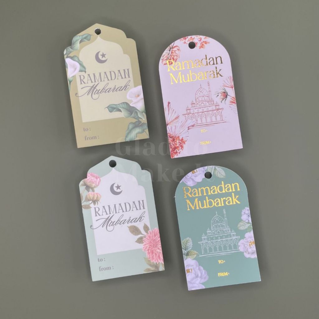 Hang tag ramadan ramadhan lebaran idul fitri kartu ucapan hampers hangtag tebal aesthetic