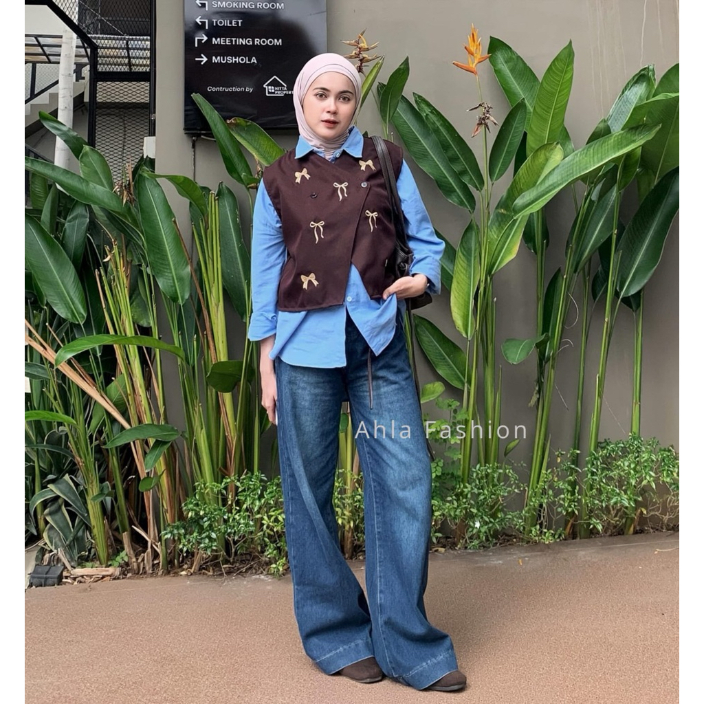 Ahla vest pita / vest bordir pita / outher  premium wanita / rompi wanita kekinian