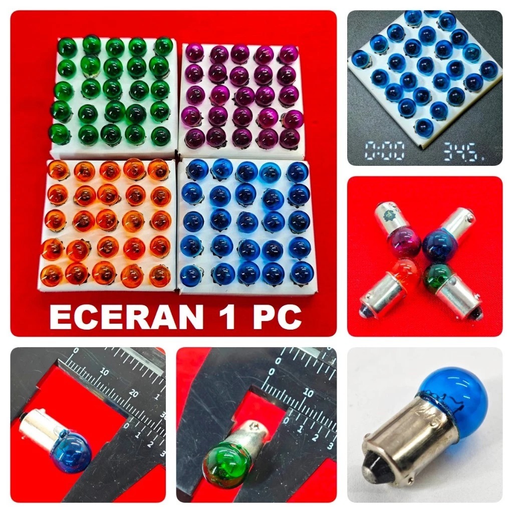 (ELA) BOHLAM ENGKEL KECIL KONTROL SEIN WARNA orange hijau biru ungu putih gl alfa  universal motor 1