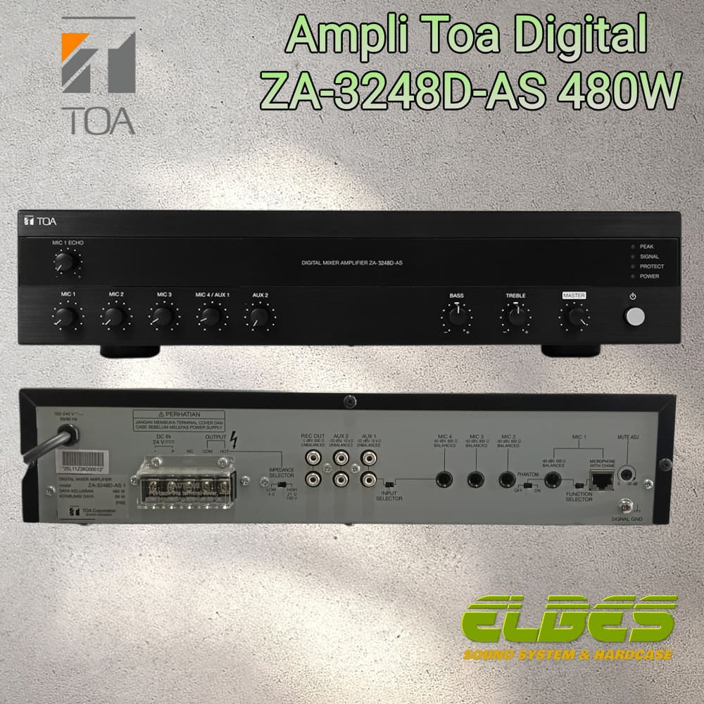 Ampli TOA ZA-3248D-AS 480W amplifier digital Original Toa ZA3248D