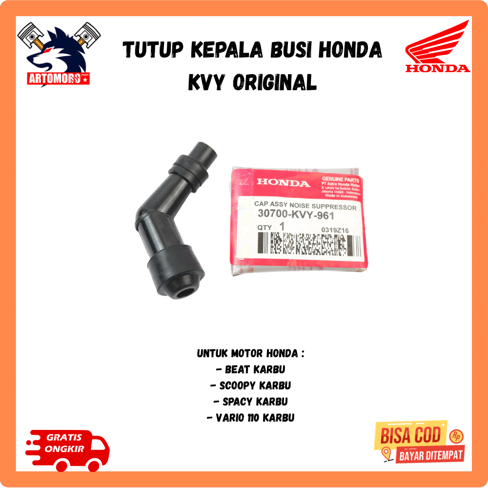 Ori Tutup Kepala Busi Honda Beat karbu KVY Original