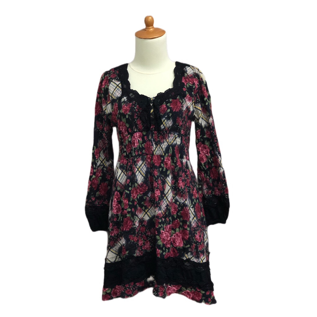 Axes femme floral dress kawai / axes femme dress