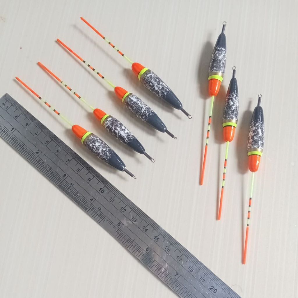 Pelampung Pancing kleman fiber batik panjang 13 cm