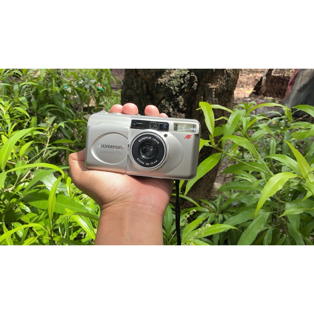 Olympus Superzoom 70G Analog 35mm Fullset Box Mulus Like New