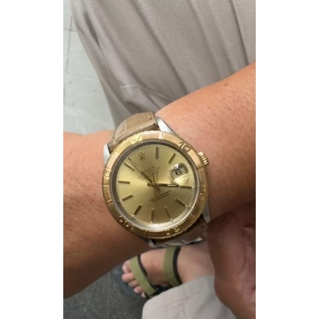 Jam Tangan Bekas Rolex Gold Dial Stainless Steel – Jam Tangan Pria Mewah Second, Harga Terjangkau