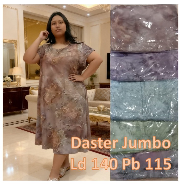 Baju Daster Jumbo Lengan Pendek ld 140 / Baju Tidur Wanita Jumbo / Baju Rumah