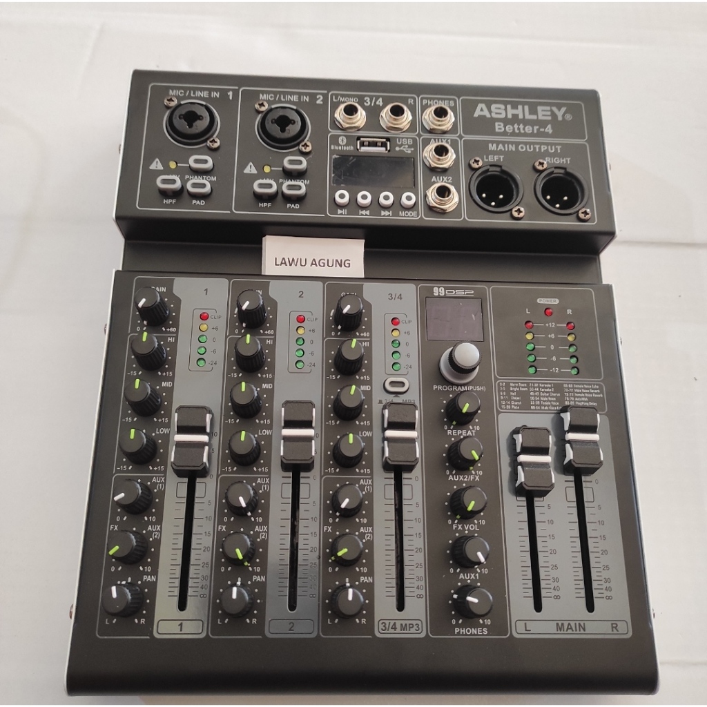 MIXER ASHLEY BETTER-4 MIXER BETTER 4 ORIGINAL ASHLEY 4 CHANNEL USB
