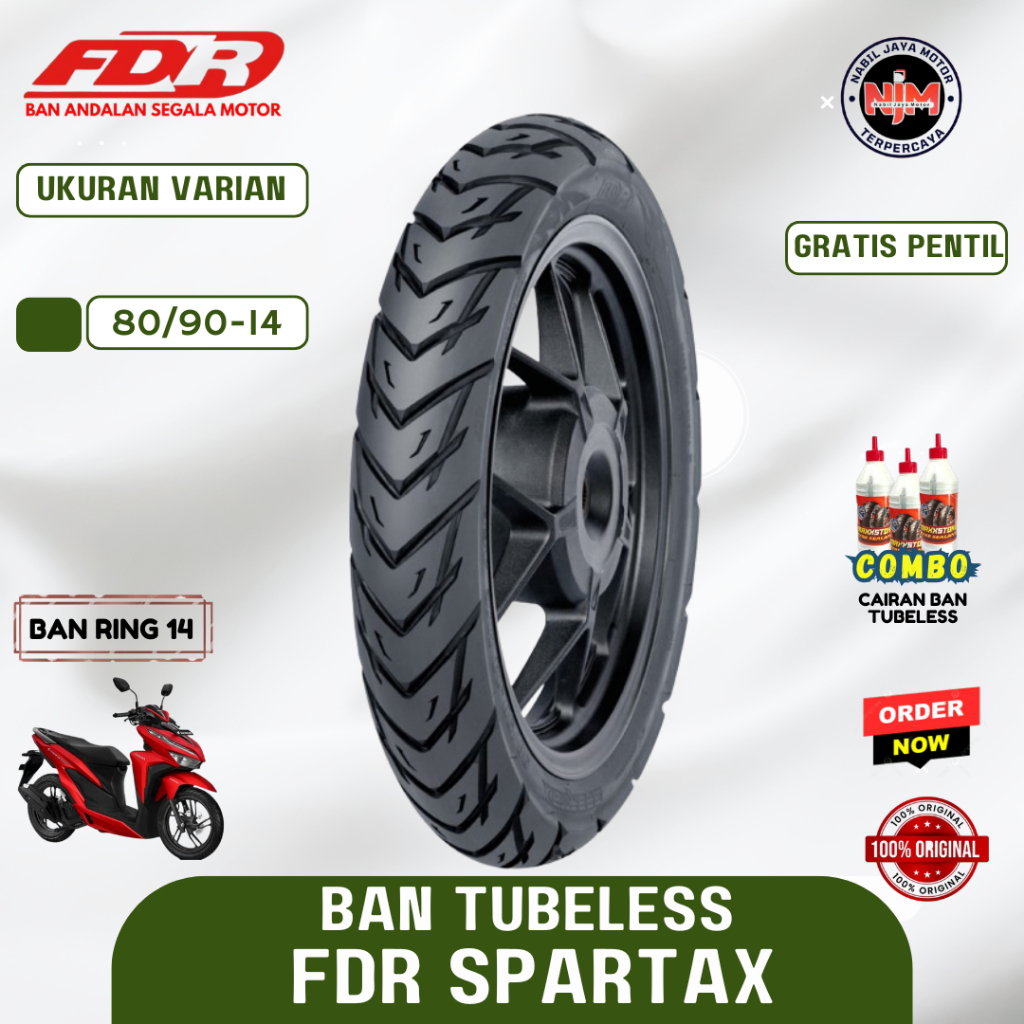 FDR SPARTAX 80/90-14 TUBELESS (TL)