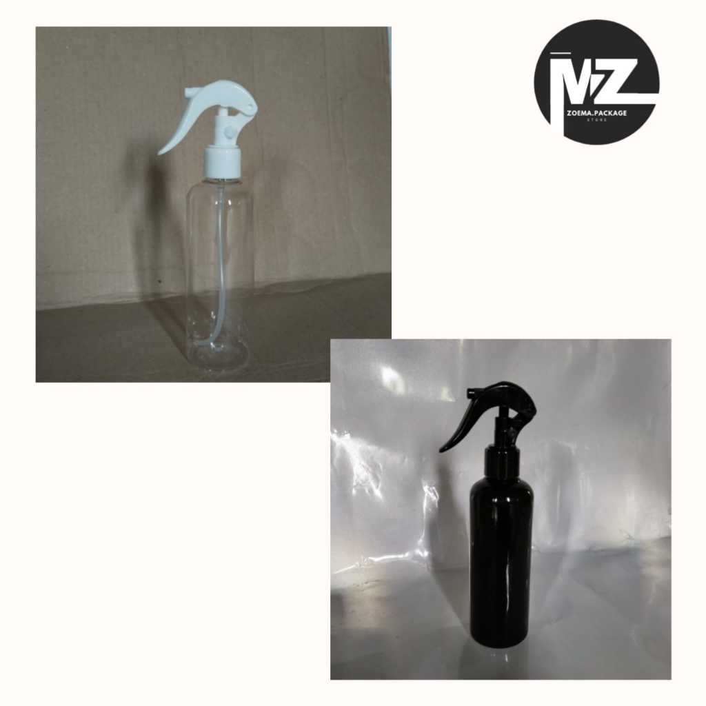 zoema.package // BOTOL SPRAY TUTUP TRIGGER HITAM  DAN PUTIH 250ML // BOTOL SEMPROT TRIGGER BEBEK // 