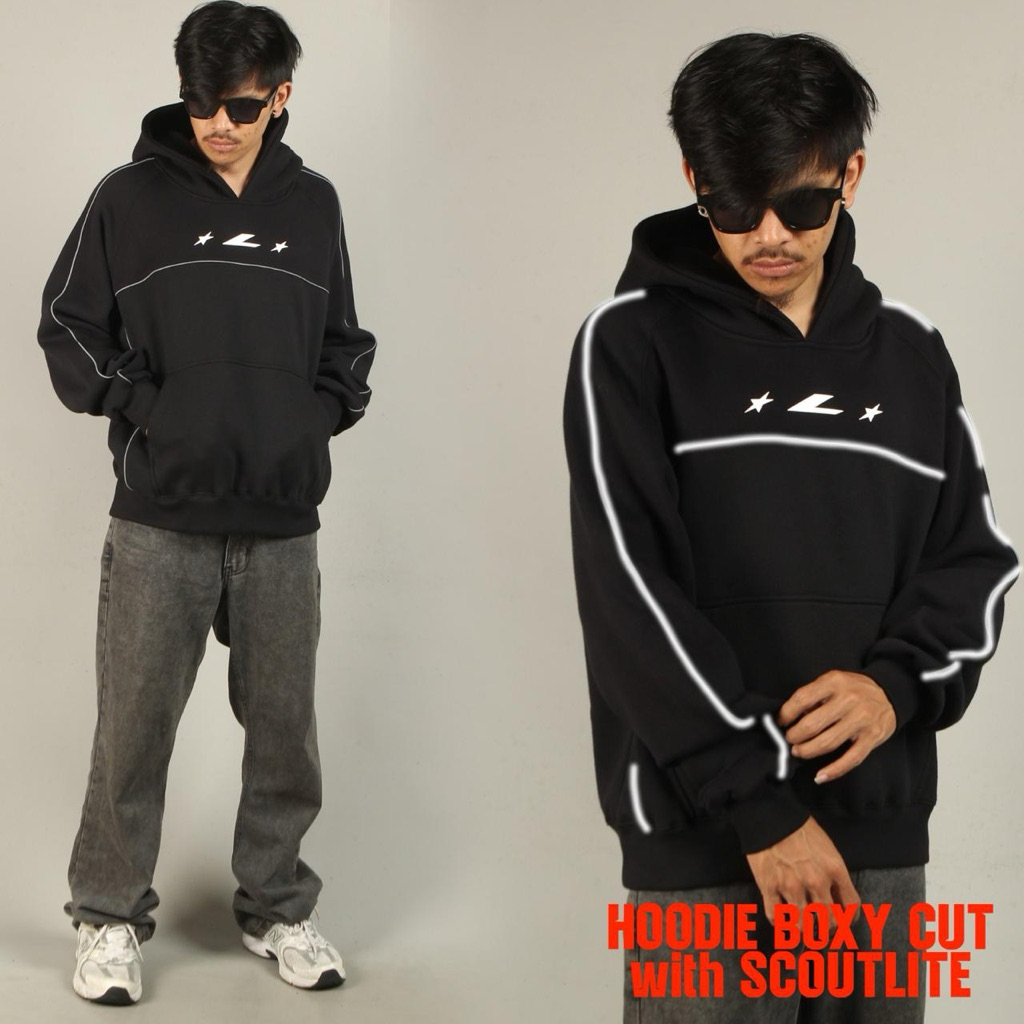 HOODIE BOXY CUT WITH SCOUTLITE LUMO
