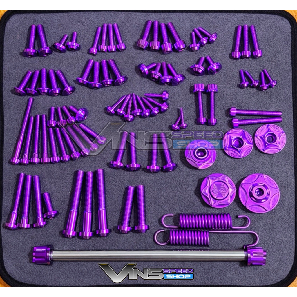 Paket Baut Titanium GR5 PCX 160 ABS CBS – Full Set Baut Variasi Motor Stylish & Presisi