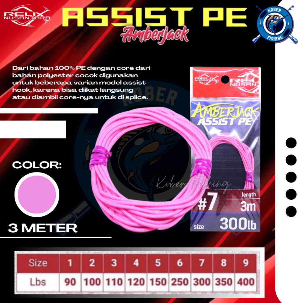 KEVLAR / ASSIST LINE RELIX NUSANTARA AMBERJACK