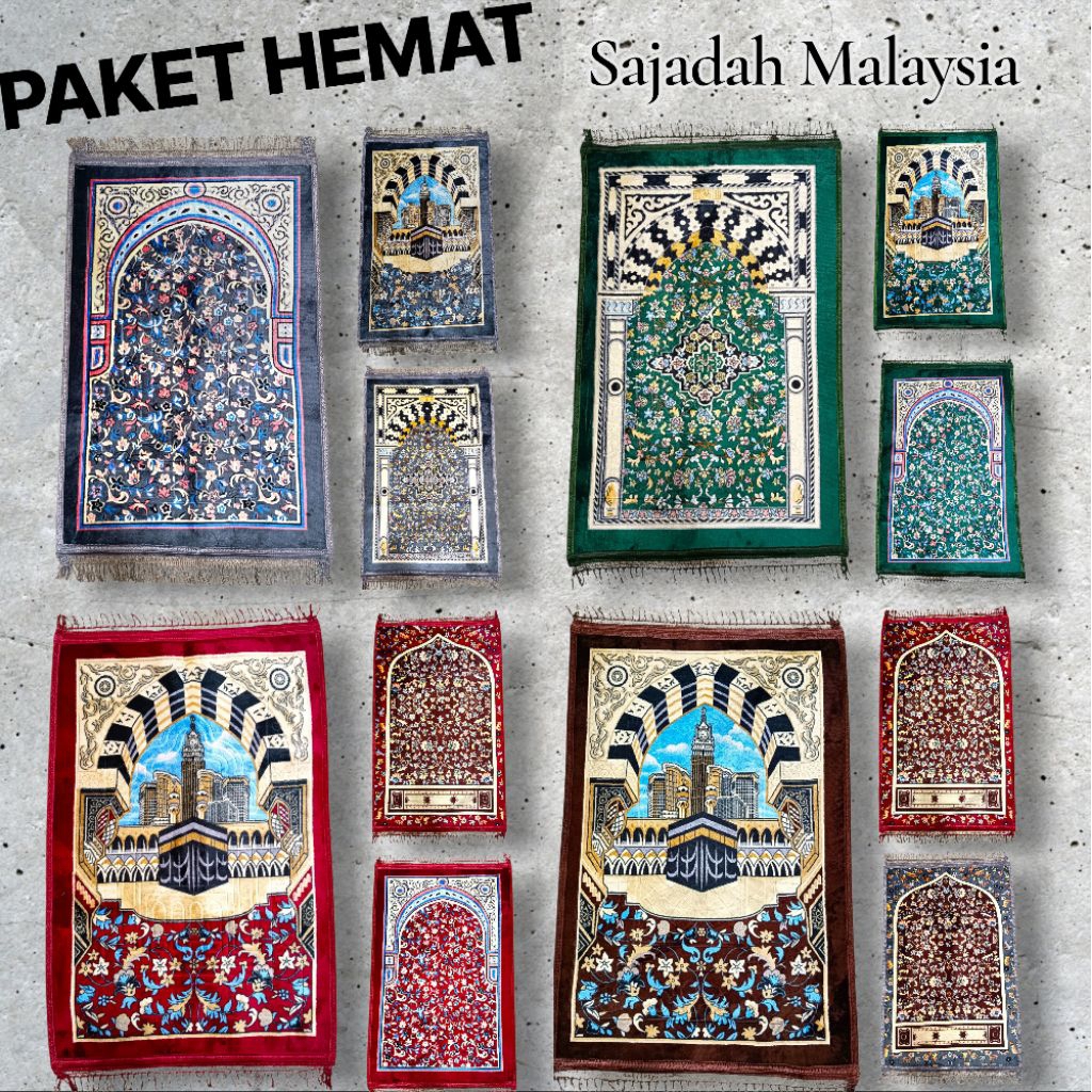 [BISA COD]PAKET HEMAT GROSIR SAJADAH MALAYSIA/SAJADAH MALAYSIA MURAH/SAJADAH/SAJADAH MALAYSIA TEBAL/