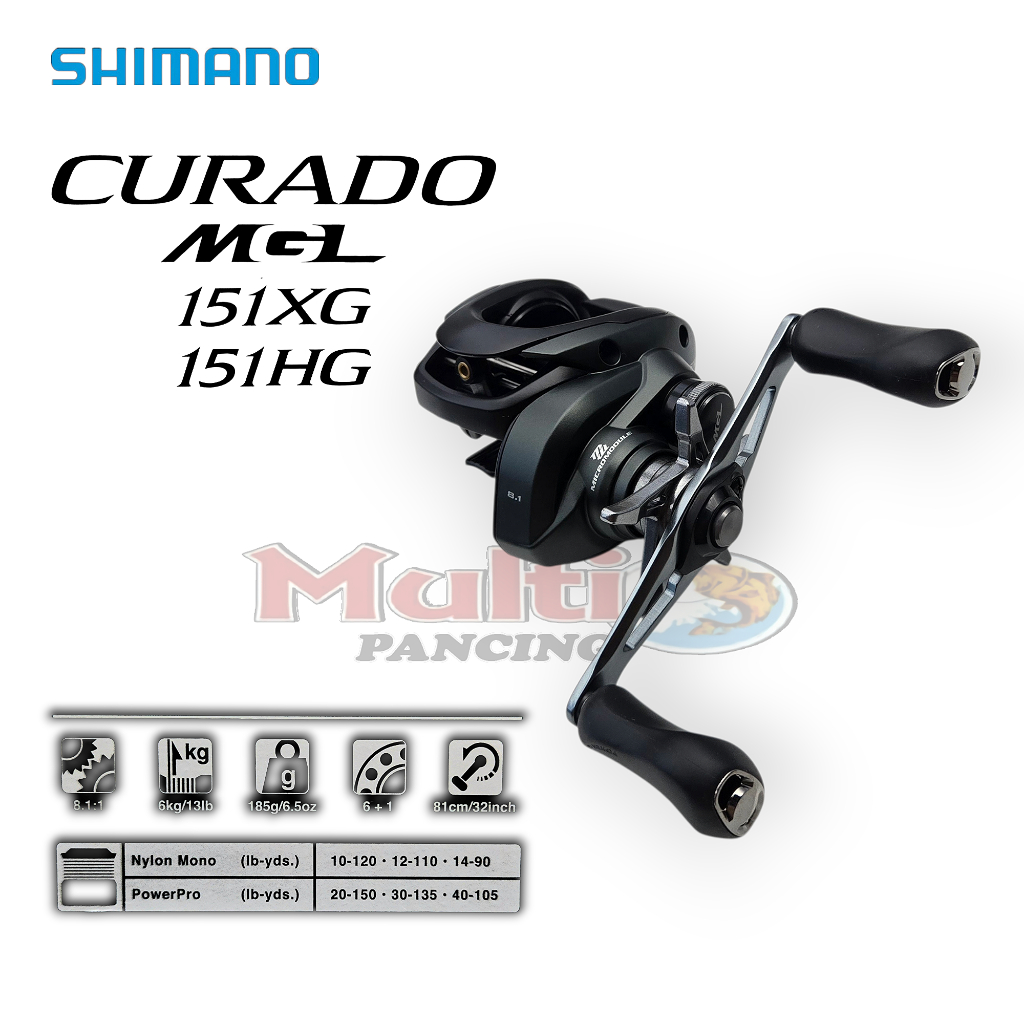 reel bc SHIMANO CURADO 151 XG / HG