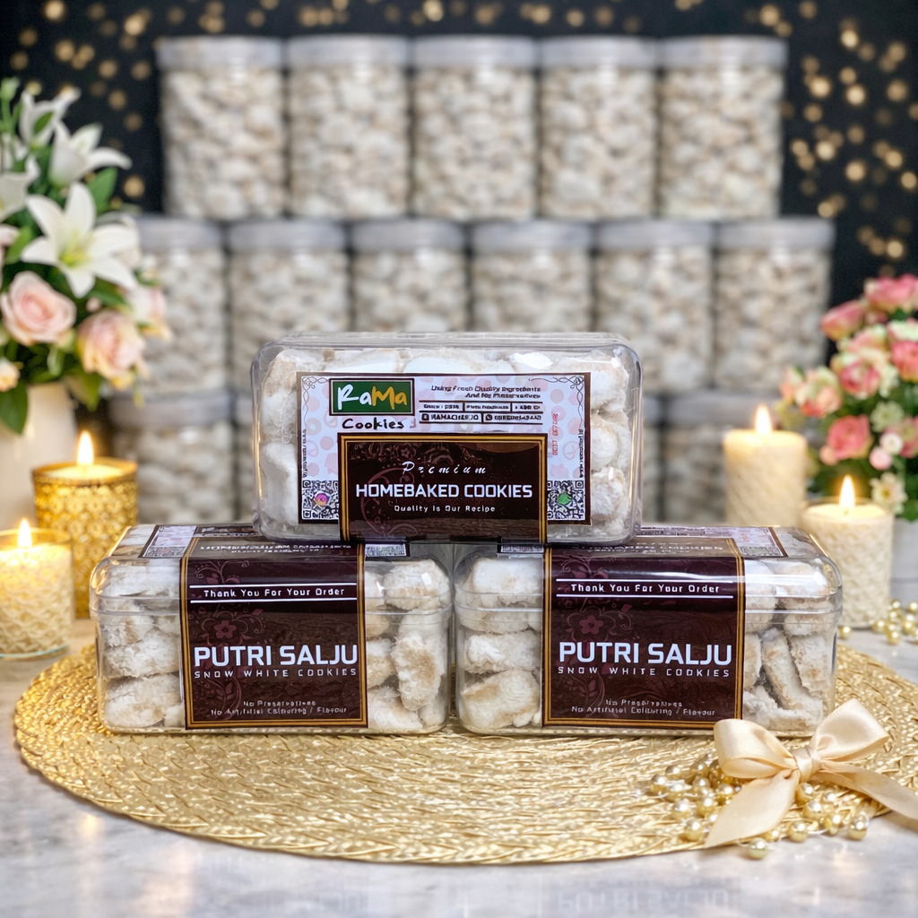 PUTRI SALJU Kacang Mede Triple Cheese Edam Parmesan Cheddar Premium Butter Wisman | Kemasan Hardtop 350gr & Jar 750ml | Kue Kering Lebaran by RaMaChef