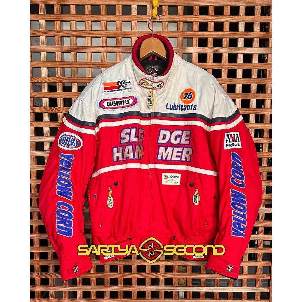 Nylon Jacket Yellow Corn x 76 Lubricants (Vintage Series)  Size : 3L fit 4L