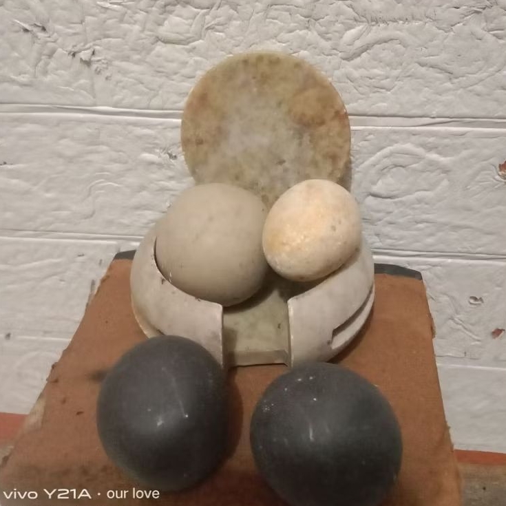 batu telur hiasan marmer