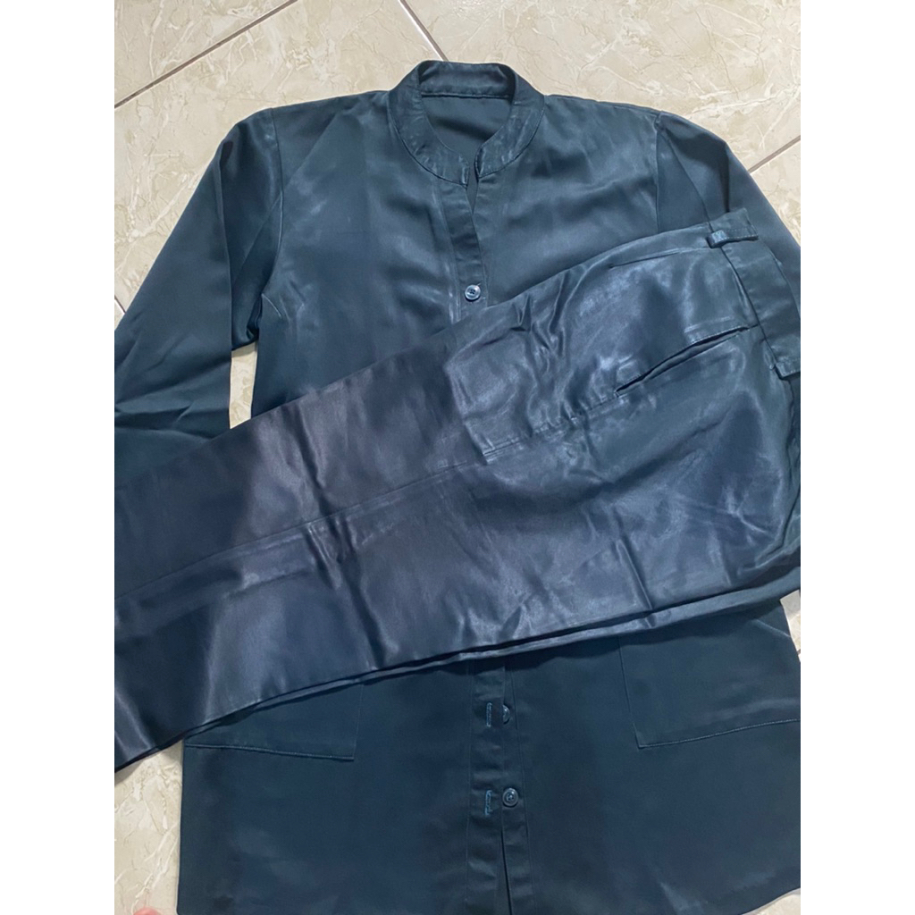 [PRELOVED] Set Celana Atasan PSH Hijau Botol Wanita