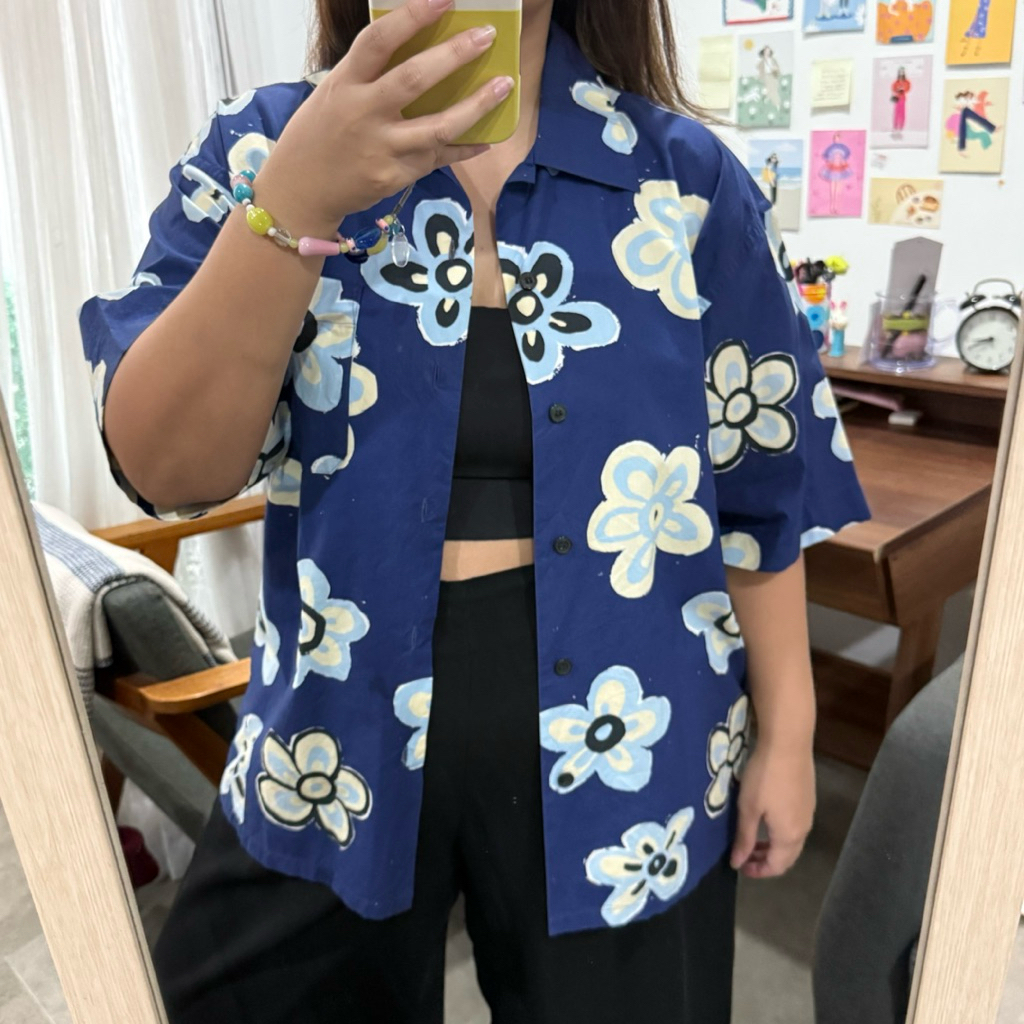 Uniqlo Marni Oversized Open Collar Shirt