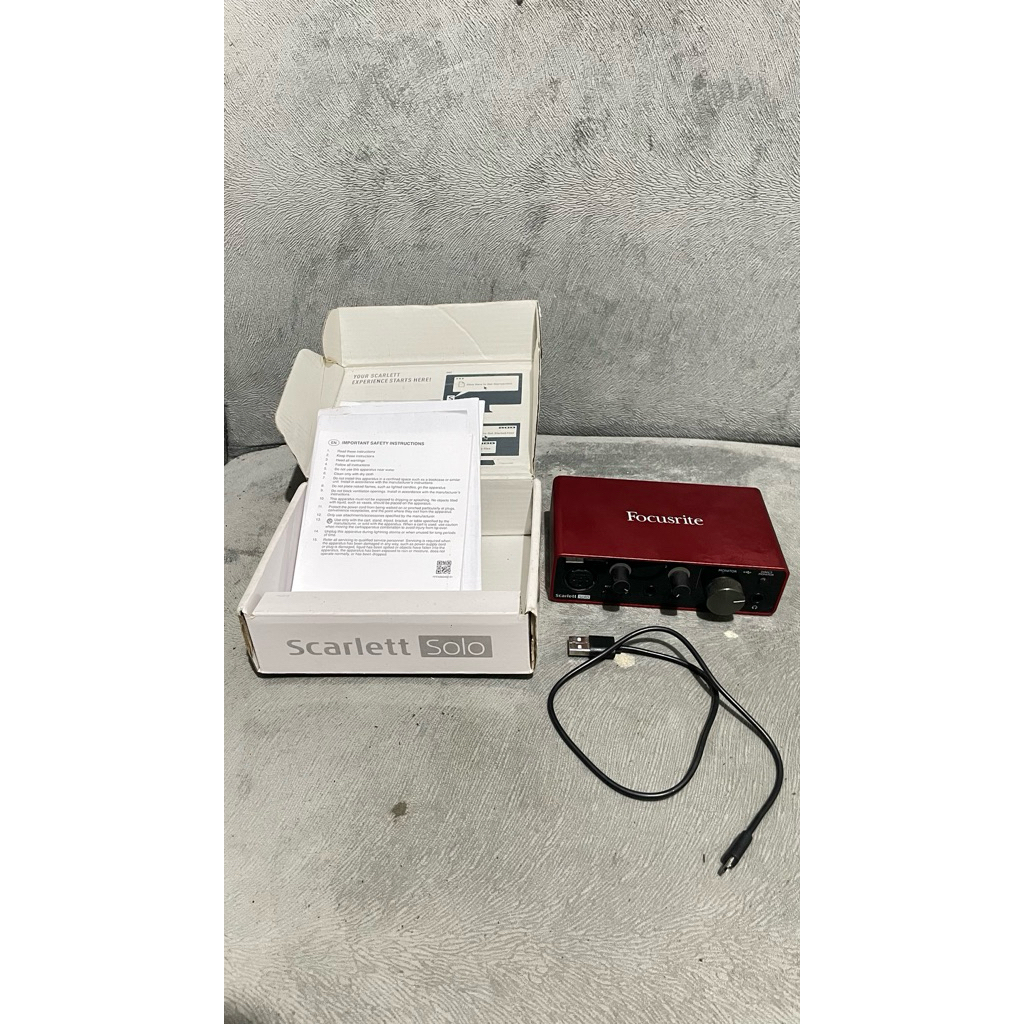 Soundcard Focusrite Scarlett Solo Gen 3