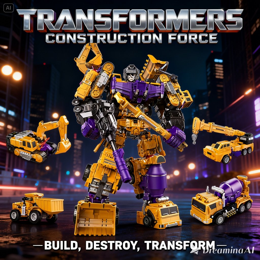 Robot Transformer Combine 6 in 1 – 1 Robot Jadi 6 Mobil & 6 Robot Konstruksi